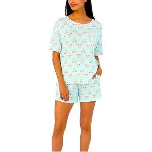 Disney pastel Mickey sleepwear shirt NWT size Medium with shorts